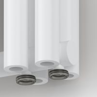 Отопительный радиатор Сунержа Эстет-00 EU50 1200х495 11 секций Матовый белый арт-30-0322-1211 — фото 1, Радиаторы отопления