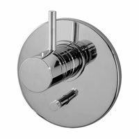 Смеситель для душа, Fima Carlo Frattini, Fimatherm, тип открывания воды-однорычажный, тип регулирования воды-термостатический картридж, монтаж-настенный встраиваемый, на два источника с переключателем, внутренняя часть-необходимо заказать, цвет-хром арт-F4039X2CR — фото 1, Смеситель для душа