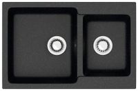 Товар: Кухонная мойка AZARIO Grand 765х500х190 двойная, искусственный мрамор, цвет Черный арт-CS00079903 - фото 3 Кухонная мойка AZARIO Grand 765х500х190 двойная, искусственный мрамор, цвет Черный арт-CS00079903 — фото 3, Кухонные мойки