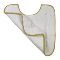 Товар: Коврик д/WC 60х60 см., вышивка логотип MIGLIORE, белый, окантовка золото 31921 - фото 3 Коврик д/WC 60х60 см., вышивка логотип MIGLIORE, белый, окантовка золото 31921 — фото 3, Коврики для ванной комнаты