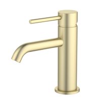 AQ1310BG ЕВРОПА смеситель для раковины 89, без донного клапана, шлиф. золото — фото 1, Смесители для раковины