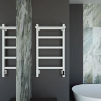 Товар: Полотенцесушитель электрический Grota Lore 430х800 белый Lore 430х800 RAL9016 EL - фото 3 Полотенцесушитель электрический Grota Lore 430х800 белый Lore 430х800 RAL9016 EL — фото 3, Электрические полотенцесушители