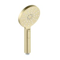 AQ2006BG ОБЕРОН ручной душ Select 120 3 jet, шлиф. золото — фото 1, Лейки для душа