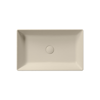 KUBE X 60x37 без перелива бежевый матовый арт-945308 — фото 1, Раковины накладные