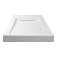 Раковина Azario Domino 600х555х80 литьевой мрамор, сифон в комплекте, белая арт-CS00082282 — фото 1, Раковины на стиральную машину