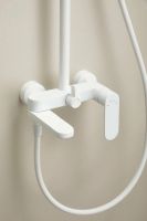 Душевая стойка с тропическим душем BELZ, белая, арт-B24713-8 — фото 4, Душевые стойки