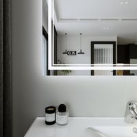 Товар: Зеркало Бриклаер Эстель-2 120 с подсветкой LED, на взмах руки, часы 4627125414336 - фото 6 Зеркало Бриклаер Эстель-2 120 с подсветкой LED, на взмах руки, часы 4627125414336 — фото 6, Зеркала в ванную комнату