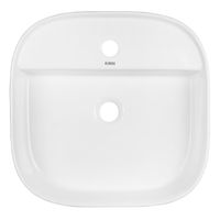 Раковина накладная Azario 450х450х120 округлая, белый глянец арт-AZ-2204 — фото 1, Раковины накладные