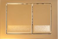 KK-POL M06 Пластиковая панель смыва для инсталляции, цвет золото глянец арт-SPP/028/SG/K — фото 1, Панели