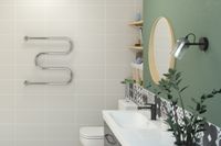 Полотенцесушитель водяной Стилье М-образный 600х600 резьба-сгон 1" Без покрытия арт-00004-6060 — фото 2, Водяные полотенцесушители