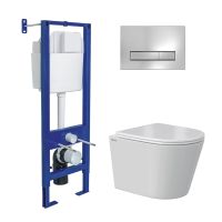 Товар: Комплект BERGES: инсталляция АТОМ 410 кнопка Atom Line хром глянец, унитаз VITA Rimless 49 см, сиденье дюропласт микролифт, быстросъём арт-043381 - фото 8 Комплект BERGES: инсталляция АТОМ 410 кнопка Atom Line хром глянец, унитаз VITA Rimless 49 см, сиденье дюропласт микролифт, быстросъём арт-043381 — фото 8, Комплекты унитаз + инсталляция