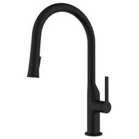 Смеситель для кухонной мойки Azario VINCENTE выдвижной излив, керамический картридж, черный матовый арт-AZ-VPV569064PA — фото 2, Смесители для кухни