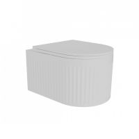 Унитаз подвесной Maretti Renata безободковый с микролифтом, , белый арт-RE10PBM33-844 — фото 1, Подвесные унитазы