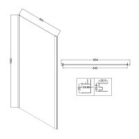 Душевое ограждение Niagara Nova (90х90х195) квадрат,черный матовый,дверь распашная,стекло прозрачное,2 места арт-NG-85-9AB-A90B-34 — фото 12, Квадратные душевые уголки