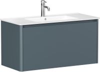 Тумба под раковину Allen Brau Gravity 100 1.370014.BGM синий матовый — фото 1, Тумбы под раковину