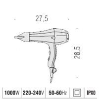 Товар: Фен COLOMBO DESIGN CONTRACT B9998.BI 1000 Вт цвет белый - фото 1 Фен COLOMBO DESIGN CONTRACT B9998.BI 1000 Вт цвет белый — фото 1, Комплектующие