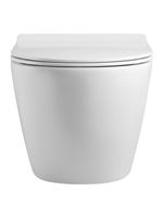 Agger Унитаз подвесной безободковый TORNADO белый с инсталляцией, микролифт, кнопка смыва белая арт-ATI09150L+APB288 — фото 5, Комплекты унитаз + инсталляция