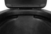 Унитаз-компакт Azario Black Queen 370х605х800 безободковый, с быстросъемным сиденьем микролифт, черный матовый арт-AZ-8380 — фото 6, Напольные унитазы