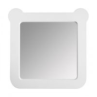 Зеркало КАСПЕР МИШКА, квадратное, белый матовый 1A283402CRE20 — фото 1, Зеркала в ванную комнату