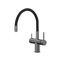 Смеситель Reflexion Lago RX9902GD для кухни с гибким изливом и подключением к фильтру, брашированное золото — фото 20, Смесители для кухни