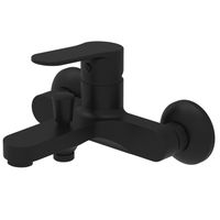 Смеситель для ванны и душа Azario ELVIS с ручным душем, керамический картридж, черный матовый арт-AZ-WWK238155PA — фото 1, Смеситель для ванны