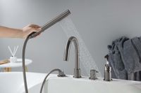 AQ1348BGM ЕВРОПА смеситель на борт ванны на 4 отв., оружейная сталь — фото 7, Смесители на борт ванны