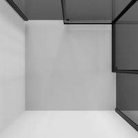 Душевое ограждение Niagara Nova NG-2830-34BLACK (100х100х195) квадрат,черный матовый,двери раздвижные,стекло тонированное,1 место — фото 6, Квадратные душевые уголки