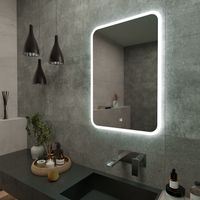 Зеркало с LED-подсветкой MARONI (55*80) /AQUA DE MARCO Mar55/80 — фото 2, Зеркала в ванную комнату