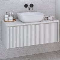 Тумба подвесная MONACO 90 /белый софт/ AQUA DE MARCO 2090WFMON — фото 1, Тумбы под раковину