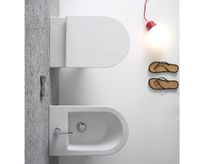 Биде GLOBO FORTY3 подвесное с одним отверстием цвет белый арт-FOS09BI — фото 2, Биде подвесные