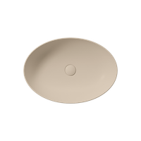 раковина накладная PURA 60x42 без перелива бежевый матовый creta matt GSI арт-884208 — фото 1, Раковины накладные