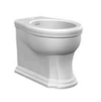 Биде Scarabeo Castellana напольное с одним отверстием цвет белый арт-5307 — фото 1, Биде напольные