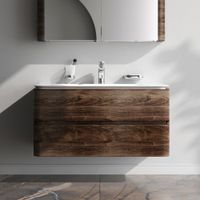 Sensation, База под раковину, подвесная, 100 см, ящики, орех, текстурированная, шт арт-M30FHX1002NF — фото 7, Тумбы под раковину