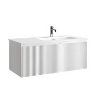 Тумба подвесная SANCOS Snob R 1.0 995х445х406, c одним ящиком оснащенным доводчиками, Bianco , арт. арт-SNR1.0100RW — фото 5, Тумбы под раковину