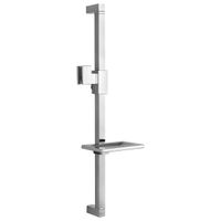 Душевая стойка 625 мм с прямоугольной мыльницей, хром. LEMARK LM8069C — фото 1, Душевые стойки