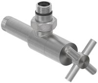 Вентиль Вентиль Сунержа угловой крест (G 1/2" НР х G 1/2" НР) Сатин 071-1408-1212 — фото 3, Комплектующие для полотенцесушителей