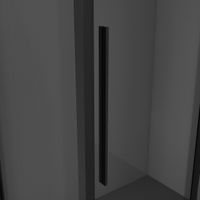 Дверь в нишу Niagara Nova NG-85-9TB (90х195) черный матовый,стекло тонированное,дверь раздвижная,1 место — фото 10, Раздвижные душевые двери