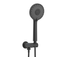 Душевой комплект BERGES NARDIS 3R BLACK, черный матовый арт-071008 — фото 3, Встраиваемые душевые комплекты