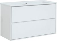 Тумба под раковину Aquanet Милан 105 белый глянец арт-00339970 — фото 1, Тумбы под раковину