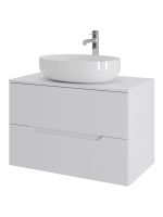 Orange Line Li-80TuwMDF+B05-520W тумба с раковиной подвесная 80 см, белый Li-80TuwMDF+B05-520W — фото 6, Тумбы с раковиной