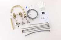 Смеситель ABBER Wasser Kreis 316 на борт ванны, золото брашированное арт-AF8113BG — фото 2, Смесители на борт ванны