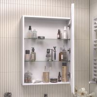 Зеркальный шкаф VIGO Geometry Classic 60 подвесной белый (117) — фото 3, Зеркальные шкафы в ванную