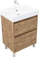 Тумба с раковиной Aquanet Nova Lite 2.0 60 напольная цв. дуб рустикальный арт-00348191 — фото 6, Тумбы с раковиной