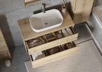 Столешница ЛИБЕРТИ 100, дуб эльвезия 1A281103LYC70 — фото 8, Столешницы под раковину