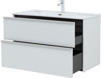 Товар: Тумба с раковиной Aquanet Вита 100 цв. белый матовый 00339163 - фото 11 Тумба с раковиной Aquanet Вита 100 цв. белый матовый 00339163 — фото 11, Тумбы с раковиной