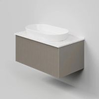 Тумба под раковину подвесная La Fenice Terra , бежевая арт-FNC-01-TER-C-80 — фото 5, Тумбы под раковину