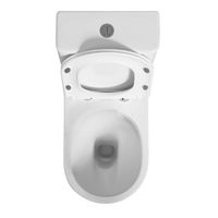 Унитаз-компакт Azario BONELLE 355х630х795 напольный, безободковый, слив "Торнадо", в комплекте с быстросъемным сиденьем микролифт арт-AZ-1229A — фото 2, Напольные унитазы