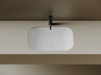 Раковина встраиваемая снизу Ceramicanova Era, c отверстием слива - перелива, 610x405x190мм, белый, арт. арт-CN15007 — фото 5, Раковины встраиваемые снизу