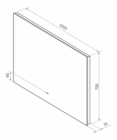 Товар: Зеркало арт-НЕМ-02-100/70-14 - фото 4 Зеркало арт-НЕМ-02-100/70-14 — фото 4, Зеркала в ванную комнату