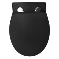 Унитаз подвесной Azario Keras matt black 520х370х360 безободковый, с быстросъемным сиденьем микролифт, черный матовый арт-AZ-99046B — фото 6, Подвесные унитазы